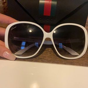 White Gucci Shades